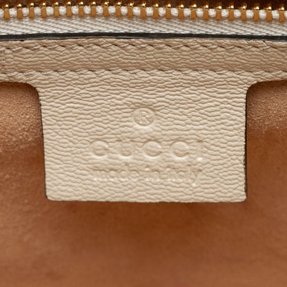 Gucci GG Supreme Padlock Saddle Small Shoulder Bag (SHF-VMEURh)