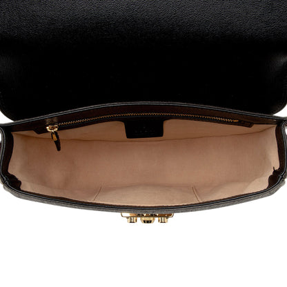 Gucci GG Supreme Padlock Saddle Small Shoulder Bag (SHF-Wwfxt7)