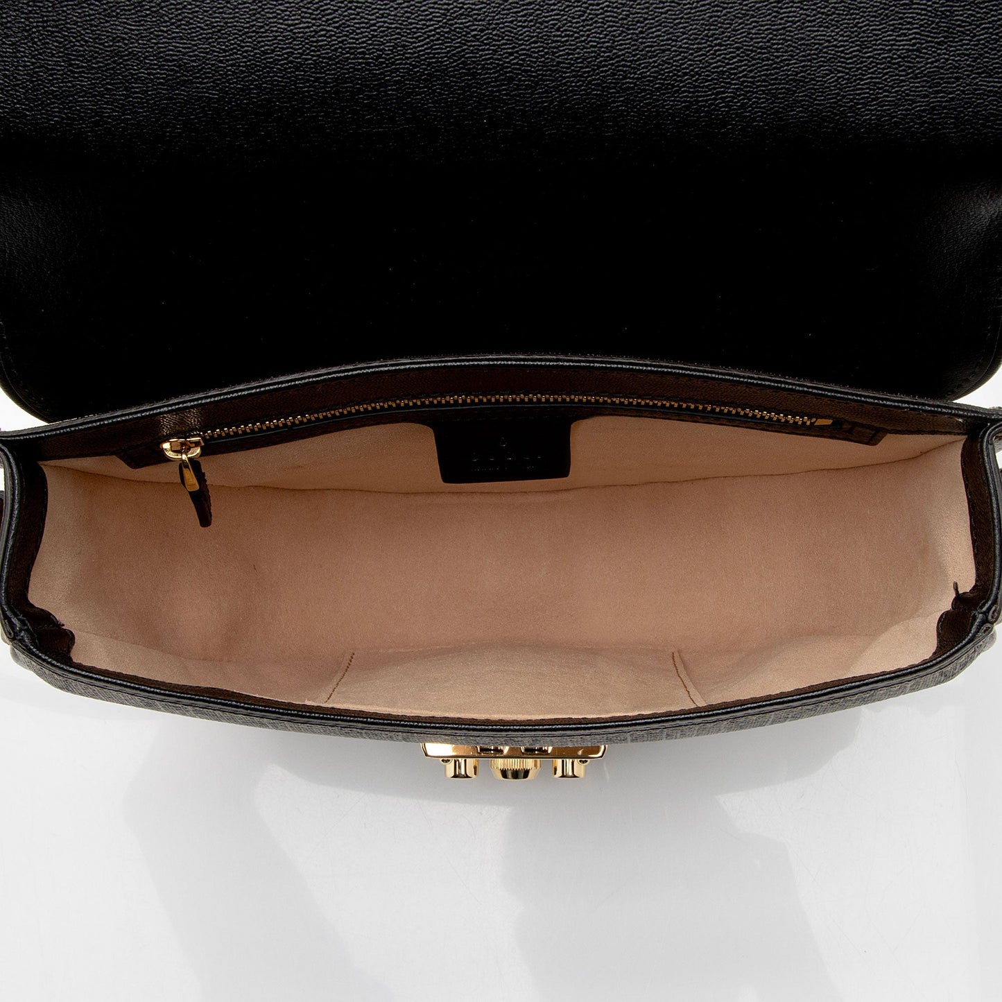Gucci GG Supreme Padlock Saddle Small Shoulder Bag (SHF-Wwfxt7)