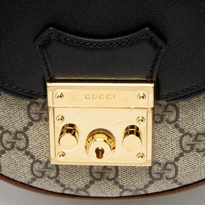 Gucci GG Supreme Padlock Saddle Small Shoulder Bag
