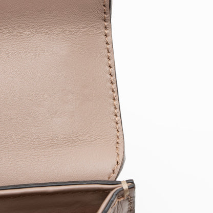 Gucci GG Supreme Pearl Stud Padlock Small Shoulder Bag