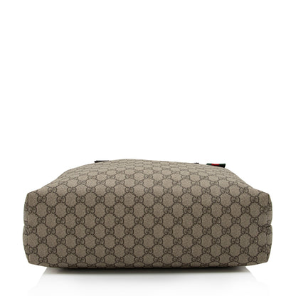 Gucci GG Supreme Signature Web Loop Medium Tote (SHF-J62D4H)