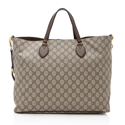 Gucci GG Supreme Soft Courrier Tote - FINAL SALE (SHF-21978)