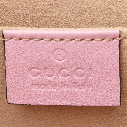 Gucci GG Supreme Strawberry Padlock Small Shoulder Bag