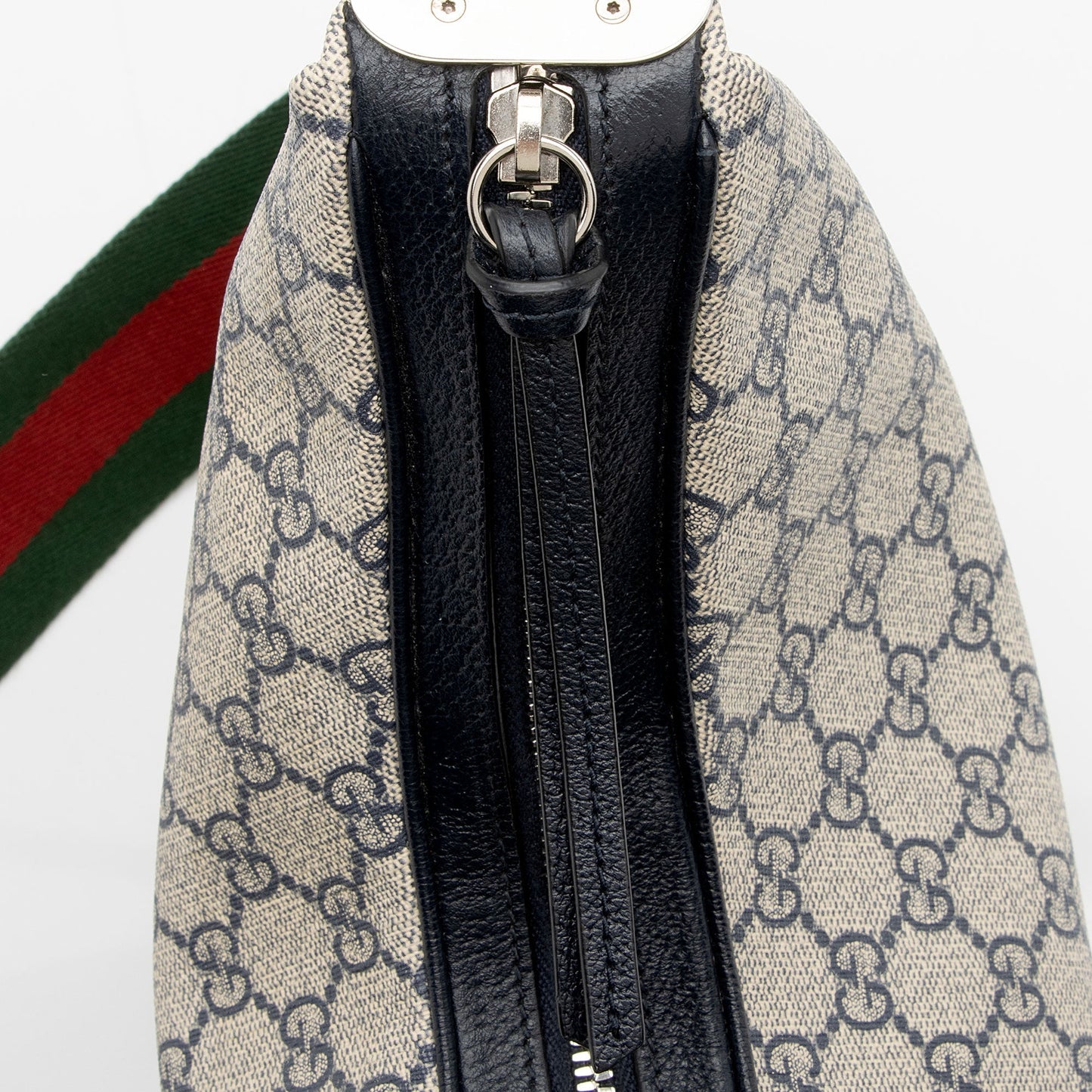 Gucci GG Supreme Web Attache Large Shoulder Bag