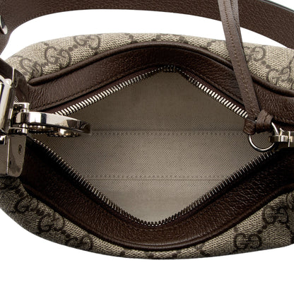 Gucci GG Supreme Web Attache Small Shoulder Bag (SHF-sxZNBL)