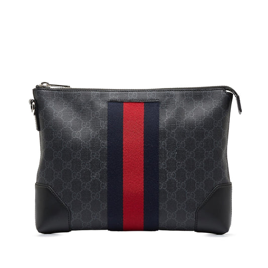 Gucci GG Supreme Web Clutch (SHG-17wQqh)