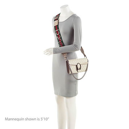 Gucci GG Supreme Web Dionysus E/W Small Flap Bag