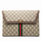 Gucci GG Supreme Web Ophidia Flap Clutch
