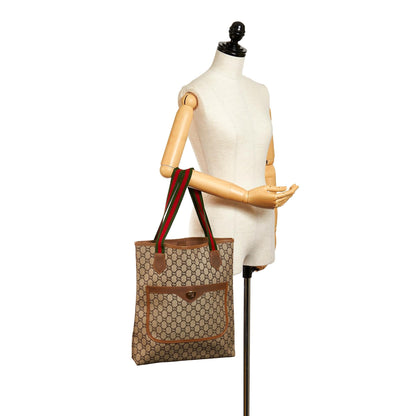 Gucci GG Supreme Web Tote Bag (SHG-27454)