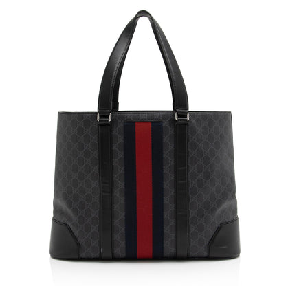 Gucci GG Supreme Web Tote (SHF-23022)