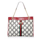 Gucci GG Tweed Rajah Web Tote (SHG-P1EybE)