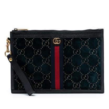 Gucci GG Velvet Ophidia Clutch