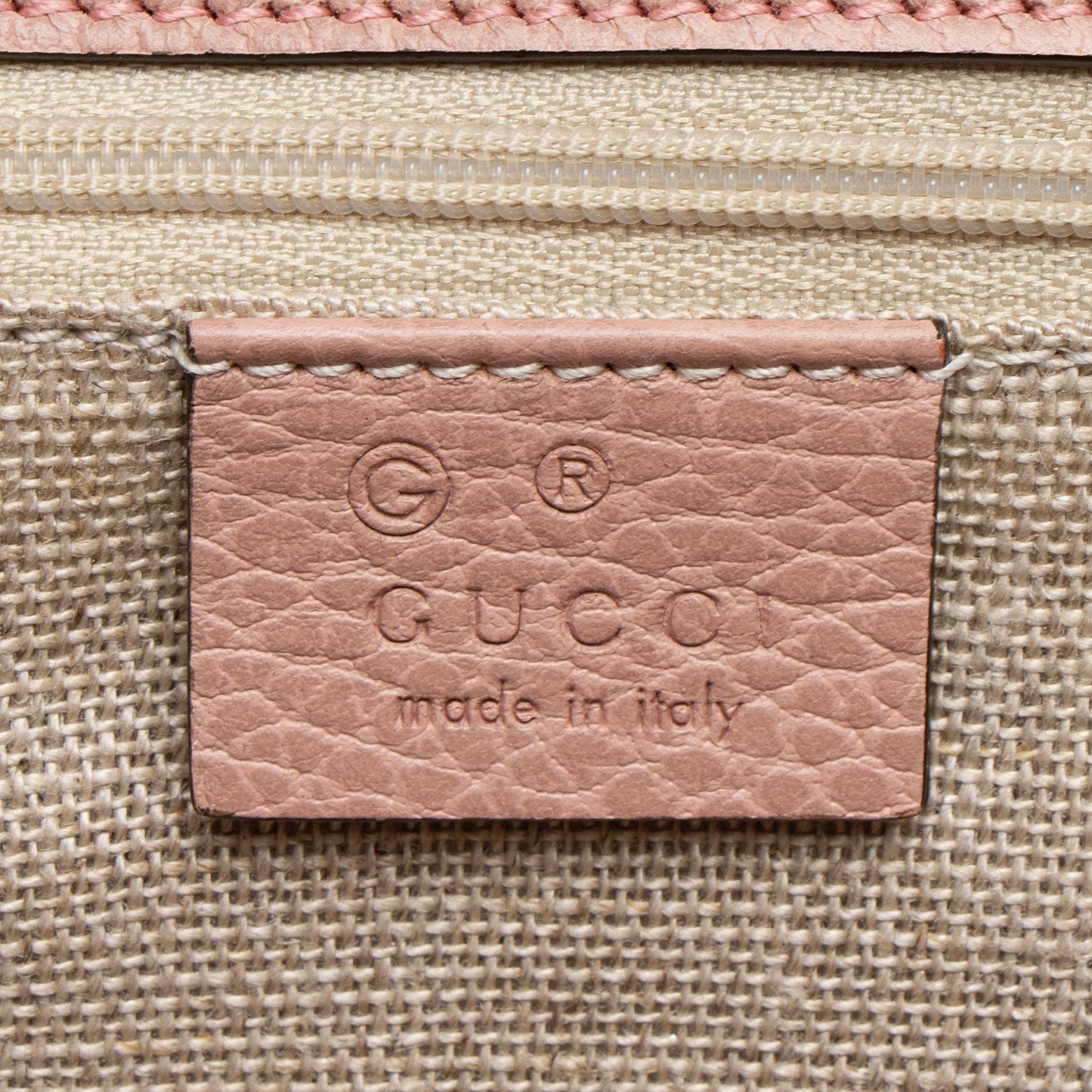 Gucci Grained Calfskin Interlocking G Medium Shoulder Bag