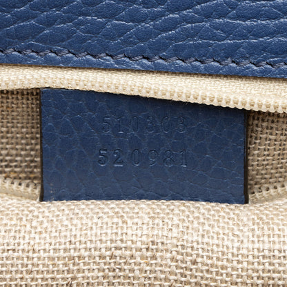Gucci Grained Calfskin Interlocking G Medium Shoulder Bag