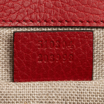 Gucci Grained Calfskin Interlocking G Small Shoulder Bag (SHF-8gS5ns)