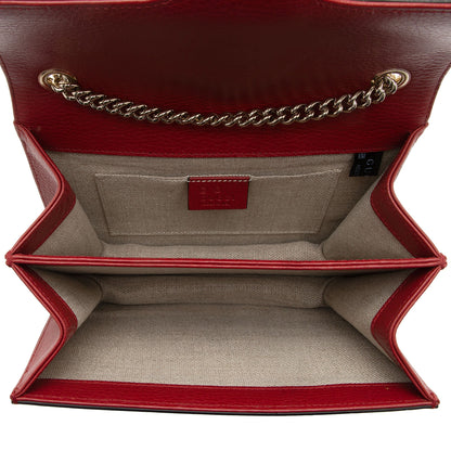 Gucci Grained Calfskin Interlocking G Small Shoulder Bag (SHF-8gS5ns)
