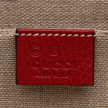 Gucci Grained Calfskin Interlocking G Small Shoulder Bag (SHF-8gS5ns)