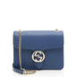 Gucci Grained Calfskin Interlocking G Small Shoulder Bag (SHF-ZsAt2c)