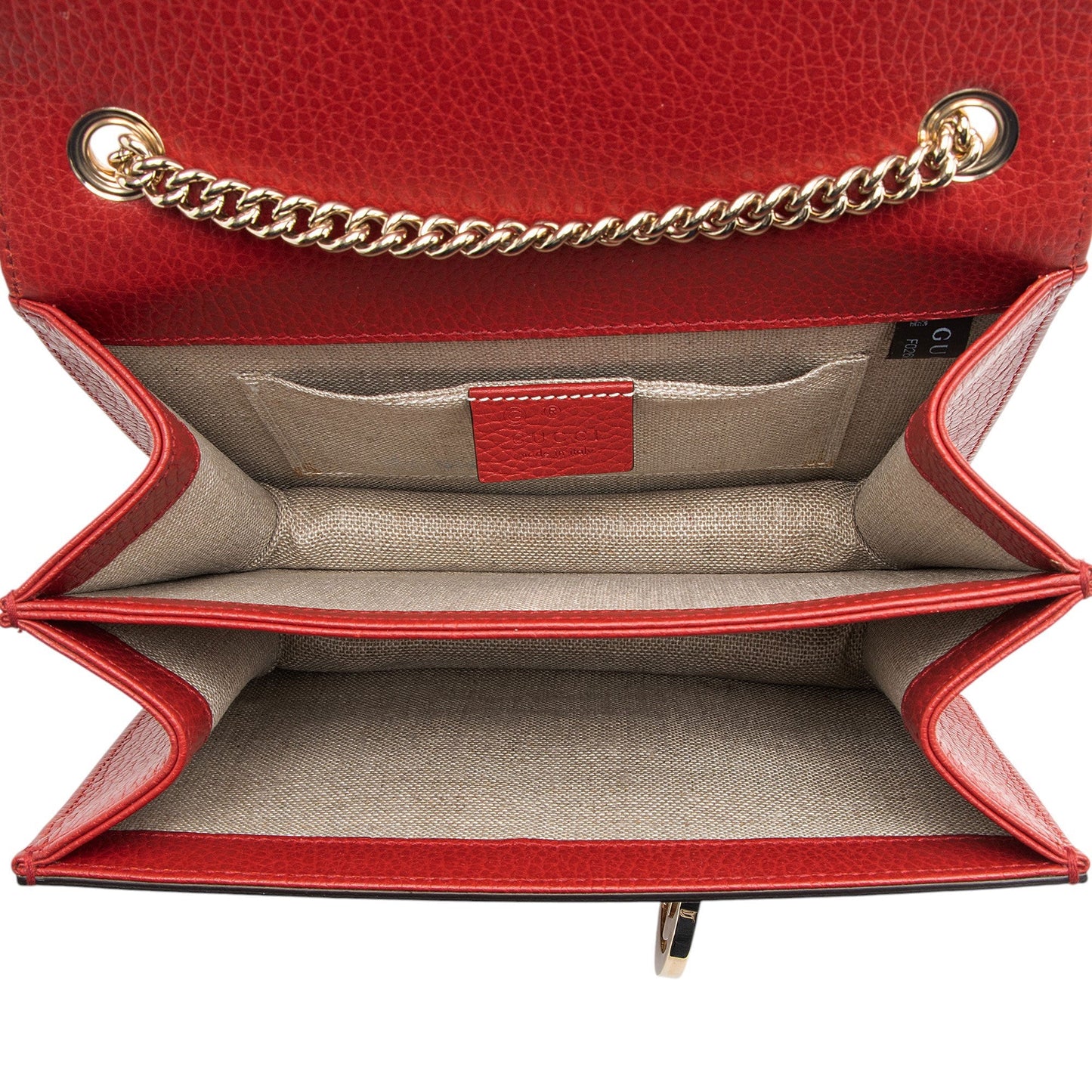 Gucci Grained Calfskin Interlocking G Small Shoulder Bag