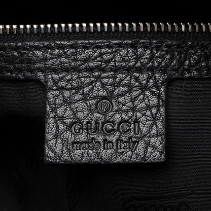Gucci Grained Leather Bamboo Bar Medium Tote (SHF-19935)