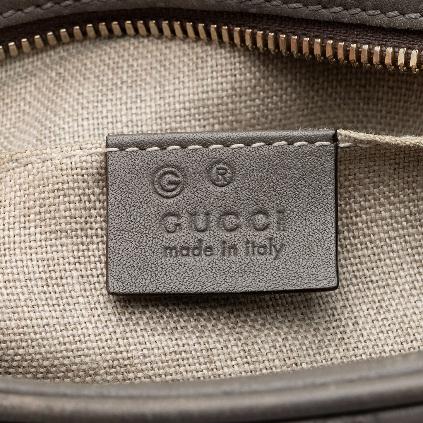 Gucci Guccissima Leather Bree Disco Shoulder Bag (SHF-wVBwEk)