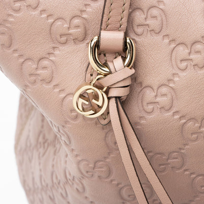 Gucci Guccissima Leather Bree Fold Over Medium Tote