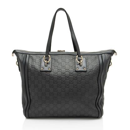 Gucci Guccissima Leather Charm Medium Tote (SHF-pSuRcq)