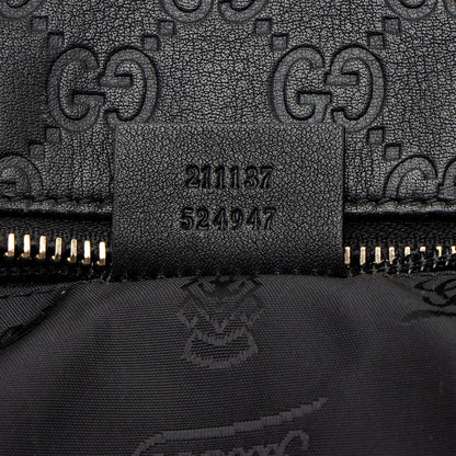 Gucci Guccissima Leather Classic Medium Zip Tote (SHF-CnrScb)