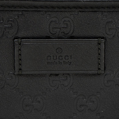 Gucci Guccissima Leather Classic Medium Zip Tote (SHF-CnrScb)