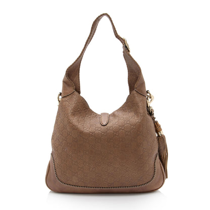 Gucci Guccissima Leather New Jackie Shoulder Bag (SHF-X3hb0o)