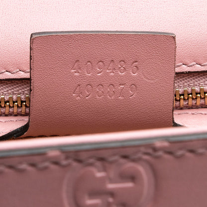 Gucci Guccissima Leather Padlock Medium Shoulder Bag (SHF-18673)