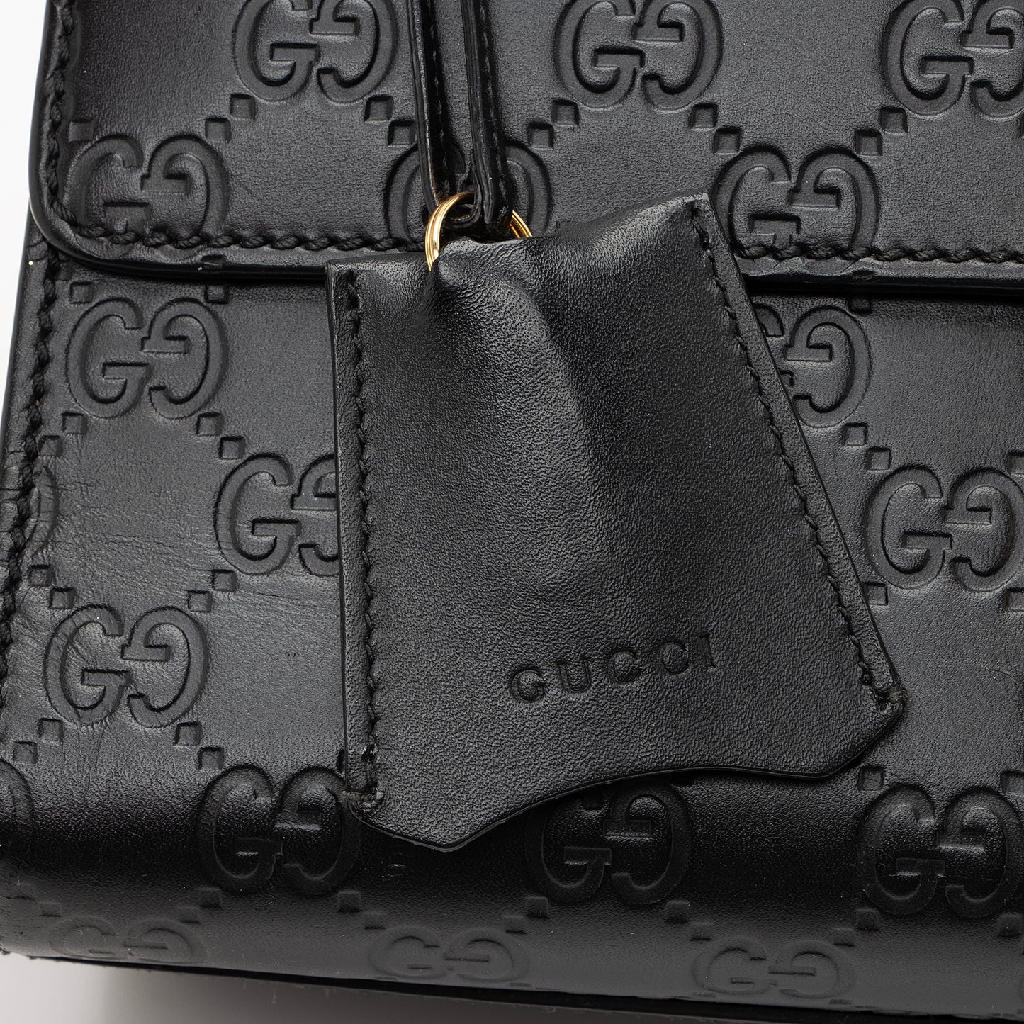 Gucci Guccissima Leather Padlock Medium Shoulder Bag (SHF-22514)