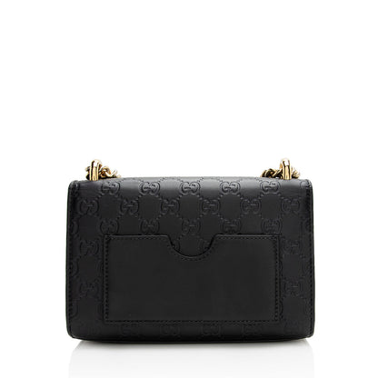 Gucci Guccissima Leather Padlock Small Shoulder Bag (SHF-21759)