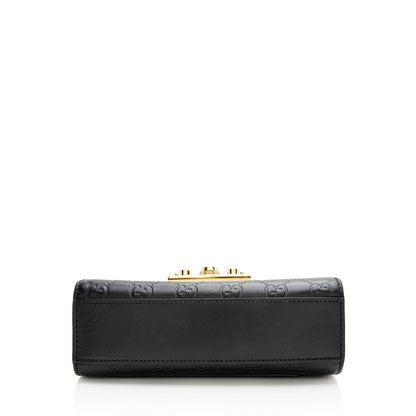 Gucci Guccissima Leather Padlock Small Shoulder Bag (SHF-21759)