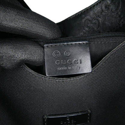 Gucci Guccissima Trimmed Canvas Colbert Shoulder Bag