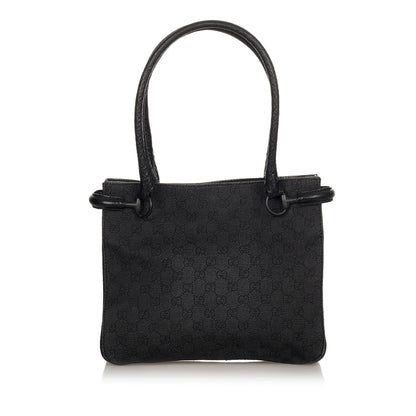 Gucci Horsebit Canvas Shoulder Bag (SHG-7Ier59)