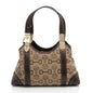 Gucci Horsebit Canvas Shoulder Bag (SHF-t8v4XG)