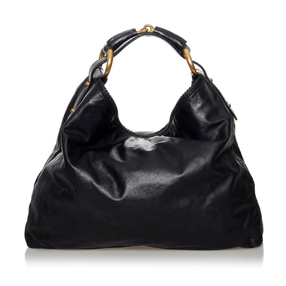 Gucci Horsebit Hobo Leather Tote (SHG-30946)