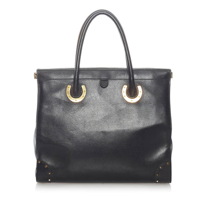 Gucci Horseshoe Leather Tote Bag (SHG-31243)