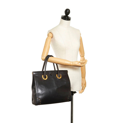 Gucci Horseshoe Leather Tote Bag (SHG-31243)
