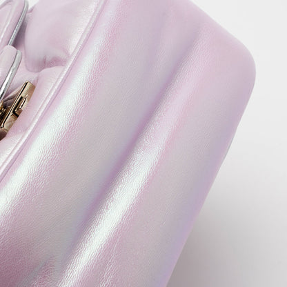 Gucci Matelasse Padded Iridescent Leather GG Marmont Square Mini Shoulder Bag