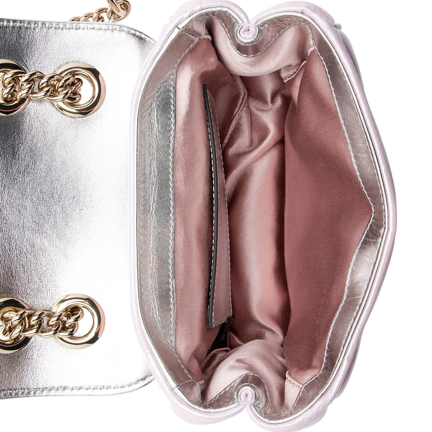 Gucci Matelasse Padded Iridescent Leather GG Marmont Square Mini Shoulder Bag