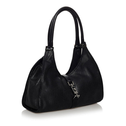 Gucci Jackie Perforated Leather Shoulder Bag (SHG-30008)