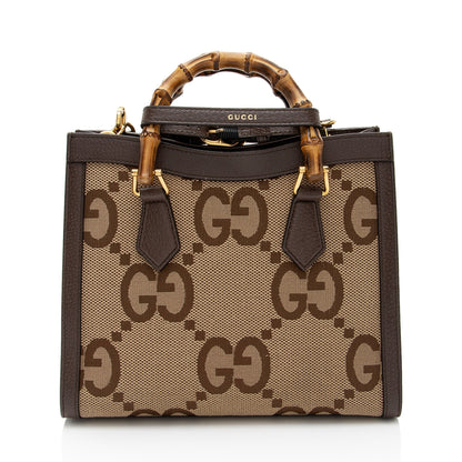 Gucci Jumbo GG Canvas Diana Small Tote (SHF-QZ5y2s)