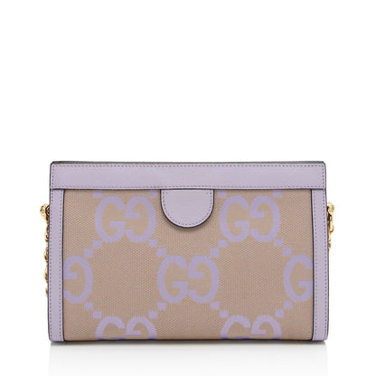 Gucci Jumbo GG Canvas Ophidia Small Shoulder Bag (SHF-omH5F8)