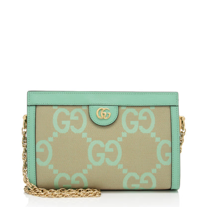 Gucci Jumbo GG Canvas Ophidia Medium Chain Shoulder Bag