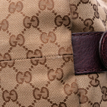 Gucci Large GG Canvas Bamboo Bar Tote