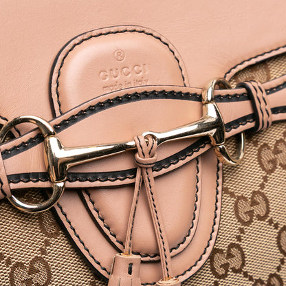 Gucci Large GG Canvas Emily Shoulder Bag