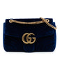 Gucci Large GG Marmont Matelasse Velvet Shoulder Bag